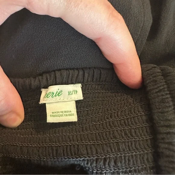 Aerie Women’s XS Elastic Waist Front Pleated Jogger Pants Black Athleisure - Picture 4 of 13